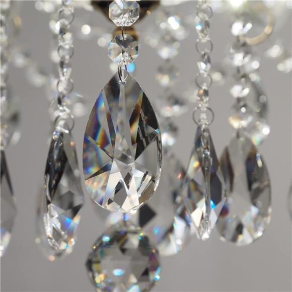 24 Pcs Teardrop Chandelier Prisms Candle Chandelier Crystal Pendants - Picture 4 of 8